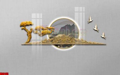 Ảnh gốc File gốc in tranh tổng hợp tường nền K88145 (nét căng) in mica