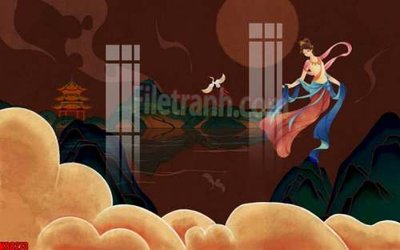 File tranh in trần File gốc in tranh tổng hợp tường nền K88273 (ảnh gốc siêu nét)