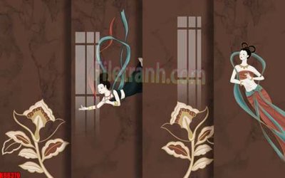 File in ấn File gốc in tranh tổng hợp tường nền K88370 (bản gốc) cao cấp