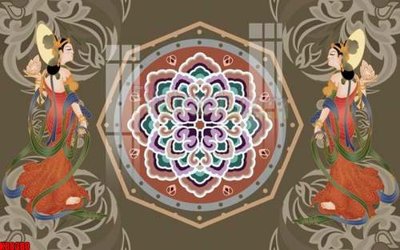 Tải file gốc File gốc in tranh tổng hợp tường nền K88380 (bản PSD) còn layer