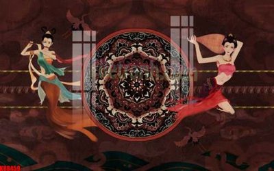 File gốc File gốc in tranh tổng hợp tường nền K88459 (in mica) làm bảng hiệu