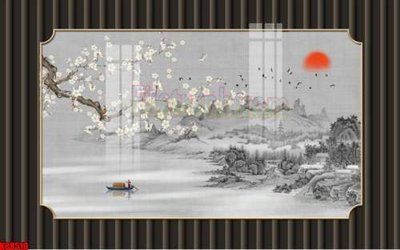 File gốc File gốc in tranh tổng hợp tường nền K88510 (in mica) cắt laser