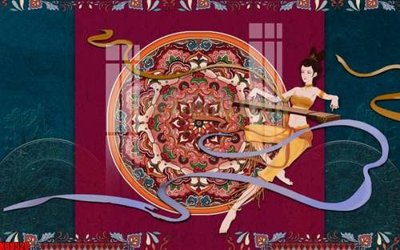 File tranh File gốc in tranh tổng hợp tường nền K88520 (ảnh gốc) in trần 3D