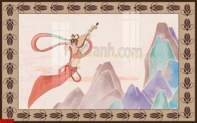 Download file gốc File gốc in tranh tổng hợp tường nền K88537 (in lụa) nghệ thuật