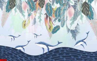 File PSD File tranh gốc tổng hợp tranh nền tường đẹp K89113 (gốc) cho in quảng cáo