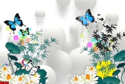 Tải file gốc File tranh gốc tổng hợp tranh nền tường đẹp K89129 (in bạt) quảng cáo