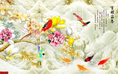 Hình ảnh file gốc in lụa File tranh gốc tổng hợp tranh nền tường đẹp K89152