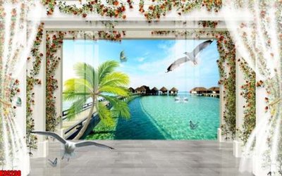 Tải file tranh gốc File tranh gốc tổng hợp tranh nền tường đẹp K89298 chất lượng cao