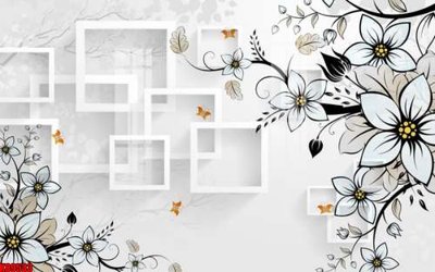 File gốc File tranh gốc tổng hợp tranh nền tường đẹp K89533 (cho in ấn) độc quyền