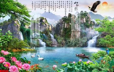 File gốc File tranh gốc tổng hợp tranh nền tường đẹp K89550 (in lụa) chi tiết cao