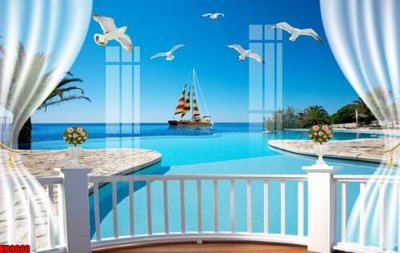 File gốc File tranh gốc tổng hợp tranh nền tường đẹp K89660 (in ấn) màu sắc trung thực