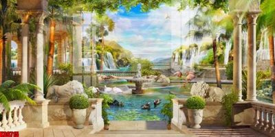 Hình ảnh file gốc in trần nhà File tranh gốc tổng hợp tranh nền tường đẹp K89715