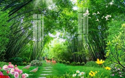 File gốc File tranh gốc tổng hợp tranh nền tường đẹp K89771 (AI/EPS) cho in ấn