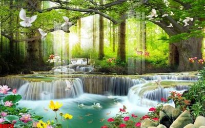 File tranh File tranh gốc tổng hợp tranh nền tường đẹp K89772 (ảnh gốc) in trần xuyên sáng