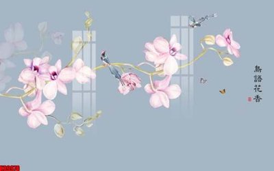 File tranh File tranh gốc tổng hợp tranh nền tường đẹp K89978 (bản gốc) in lụa dán tường