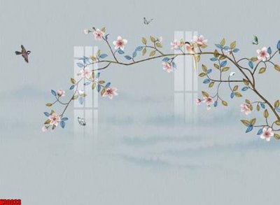 File gốc File tranh gốc tổng hợp tranh nền tường đẹp K90033 cho in ấn và thiết kế