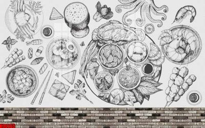 File gốc File tranh gốc tổng hợp tranh nền tường đẹp K90265 (trang trí) phòng làm việc