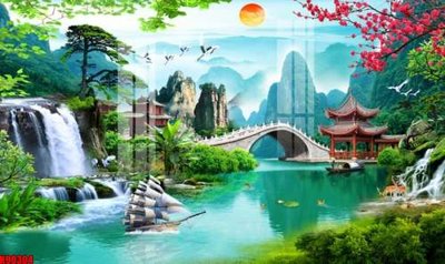 Tải file File tranh gốc tổng hợp tranh nền tường đẹp K90304 (gốc) in ấn chất lượng