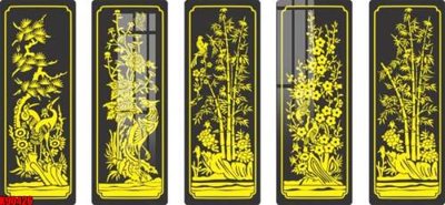 Download file gốc File tranh gốc tổng hợp tranh nền tường đẹp K90426 (in lụa) cao cấp