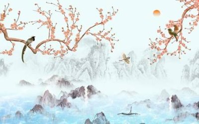 Tải file tranh File tranh gốc tổng hợp tranh dán nền tường đẹp K91034 (ảnh gốc) ngay