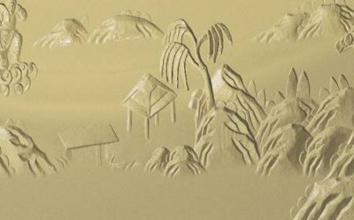 Download file gốc File tranh gốc tổng hợp tranh dán nền tường đẹp K91038 (in lụa) nghệ thuật