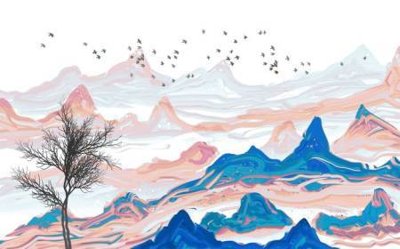 File tranh in trần 3D File tranh gốc tổng hợp tranh dán nền tường đẹp K91084 (ảnh gốc)