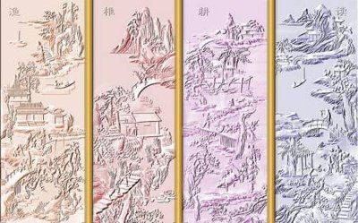 Tải file gốc File tranh gốc tổng hợp tranh dán nền tường đẹp K91116 (để in lụa)