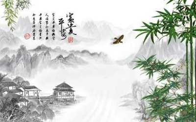 Hình ảnh file gốc in lụa File tranh gốc tổng hợp tranh dán nền tường đẹp K91347