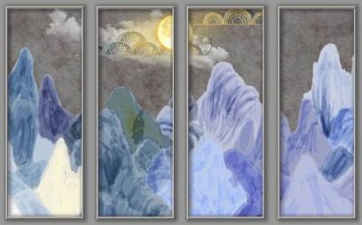 File ảnh File tranh gốc tổng hợp tranh dán nền tường đẹp K91388 (gốc) in standee