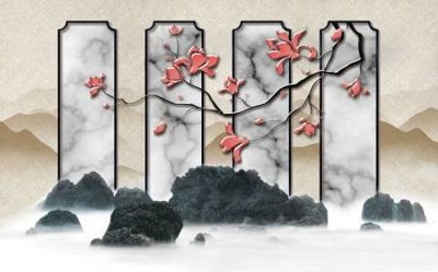 Download file File tranh gốc tổng hợp tranh dán nền tường đẹp K91473 (gốc) in mica đèn LED