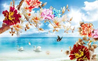 File ảnh File tranh gốc tổng hợp tranh dán nền tường đẹp K91481 (gốc) cho trang trí nội thất