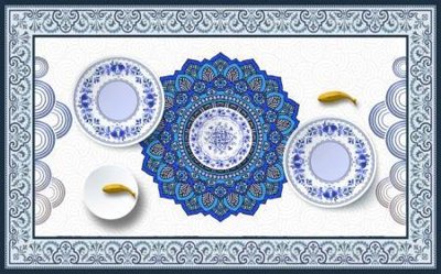 Tải file File tranh gốc tổng hợp tranh dán nền tường đẹp K91560 (PSD) cho in ấn quảng cáo