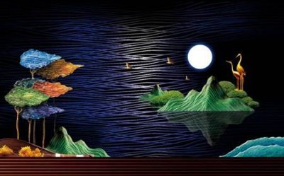 File in mica File tranh gốc tổng hợp tranh dán nền tường đẹp K91587 (ảnh gốc) đẹp