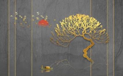 File gốc File tranh gốc tổng hợp tranh dán nền tường đẹp K91614 (in mica) làm bảng hiệu