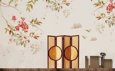 File tranh File tranh gốc tổng hợp tranh dán nền tường đẹp K91727 (ảnh gốc) in trần 3D