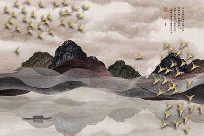 Download file gốc File tranh gốc tổng hợp tranh dán nền tường đẹp K91904 (dùng cho in ấn)