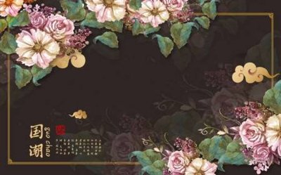 File tranh File tranh gốc tổng hợp tranh dán nền tường đẹp K92025 (bản gốc) in lụa dán tường