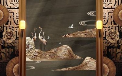 File gốc File tranh gốc tổng hợp tranh dán nền tường đẹp K92114 (phiên bản chuẩn) để in ấn