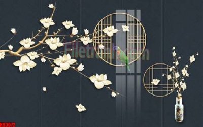 File gốc File tranh gốc tổng hợp tranh nền tường đẹp K93072 (in tráng gương) nghệ thuật