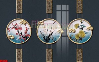 File tranh File tranh gốc tổng hợp tranh nền tường đẹp K93150 (gốc) in trên kính