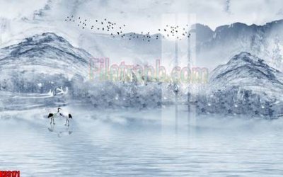 File gốc File tranh gốc tổng hợp tranh nền tường đẹp K93171 (in lụa) tranh thuận buồm