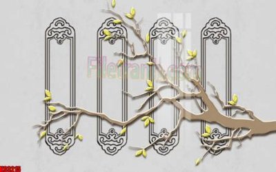 Chi tiết file tranh tráng gương File tranh gốc tổng hợp tranh nền tường đẹp K93215 (ảnh gốc)