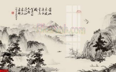 File gốc File tranh gốc tổng hợp tranh nền tường đẹp K93271 (cho in ấn) độc quyền