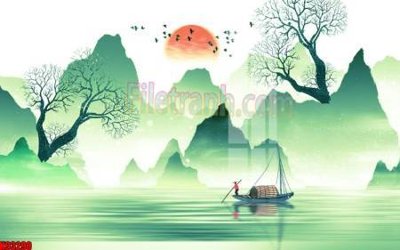 File gốc File tranh gốc tổng hợp tranh nền tường đẹp K93290 (in lụa) trang trí tường