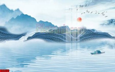 File in trần File tranh gốc tổng hợp tranh nền tường đẹp K93350 (bản gốc) đại dương