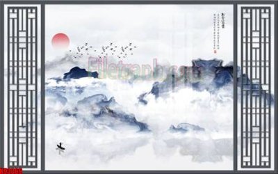 Tải file File tranh gốc tổng hợp tranh nền tường đẹp K93369 (gốc) làm file in ấn