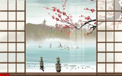 Tải file File tranh gốc tổng hợp tranh nền tường đẹp K93383 (PSD) cho in tranh kính