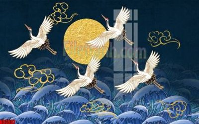 File in trần File tranh gốc tổng hợp tranh nền tường đẹp K93597 (bản gốc) trời sao