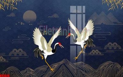 File gốc File tranh gốc tổng hợp tranh nền tường đẹp K93626 (vector) cho in ấn