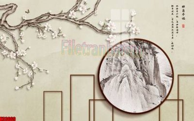 File ảnh gốc File tranh gốc tổng hợp tranh nền tường đẹp K93669 (chuyên in mica)